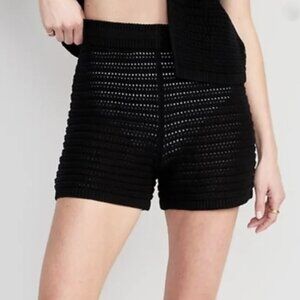 High Waisted Woven Crochet Old Navy Shorts1